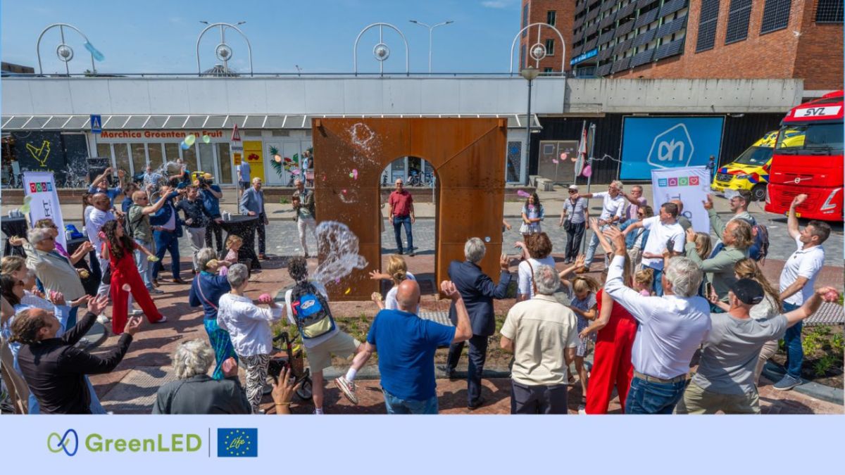 Inauguración del demostrador LIFE GreenLED para la reutilización segura del agua de lluvia en Alphen aan den Rijn