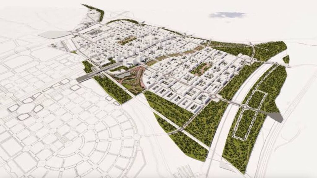 Planificación urbana de Los Ahijones dentro del desarrollo del sureste de Madrid